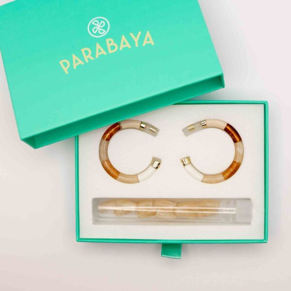 boucle d'oreille bola cafe parabaya