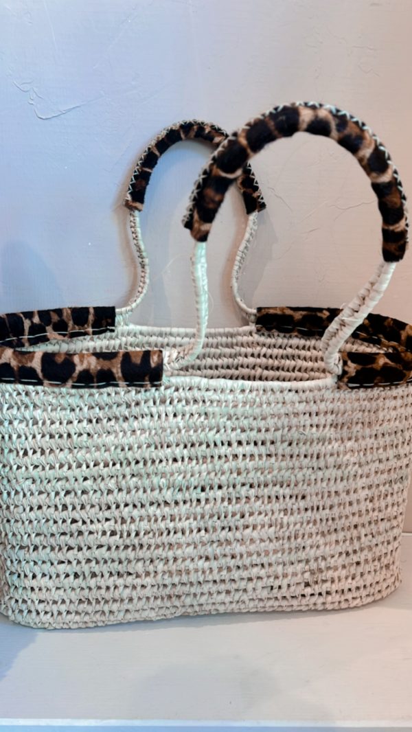 PANIER AVEC PEAU LÉOPARD