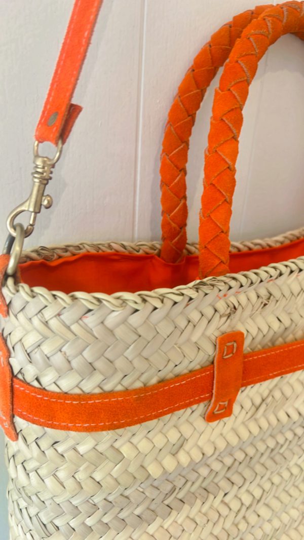 artisanat marocain panier orange