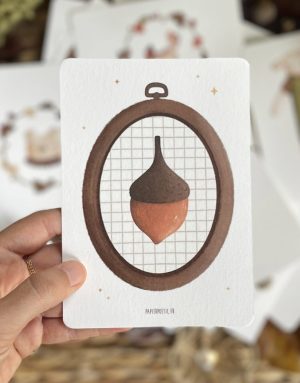 carte papier poetic gland