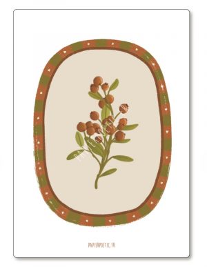 carte postale fleuri papier poetic