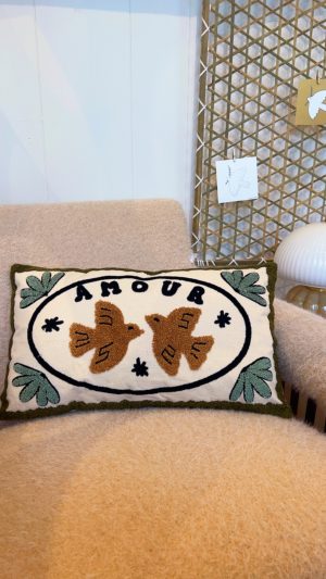 coussin colombe amour opjet