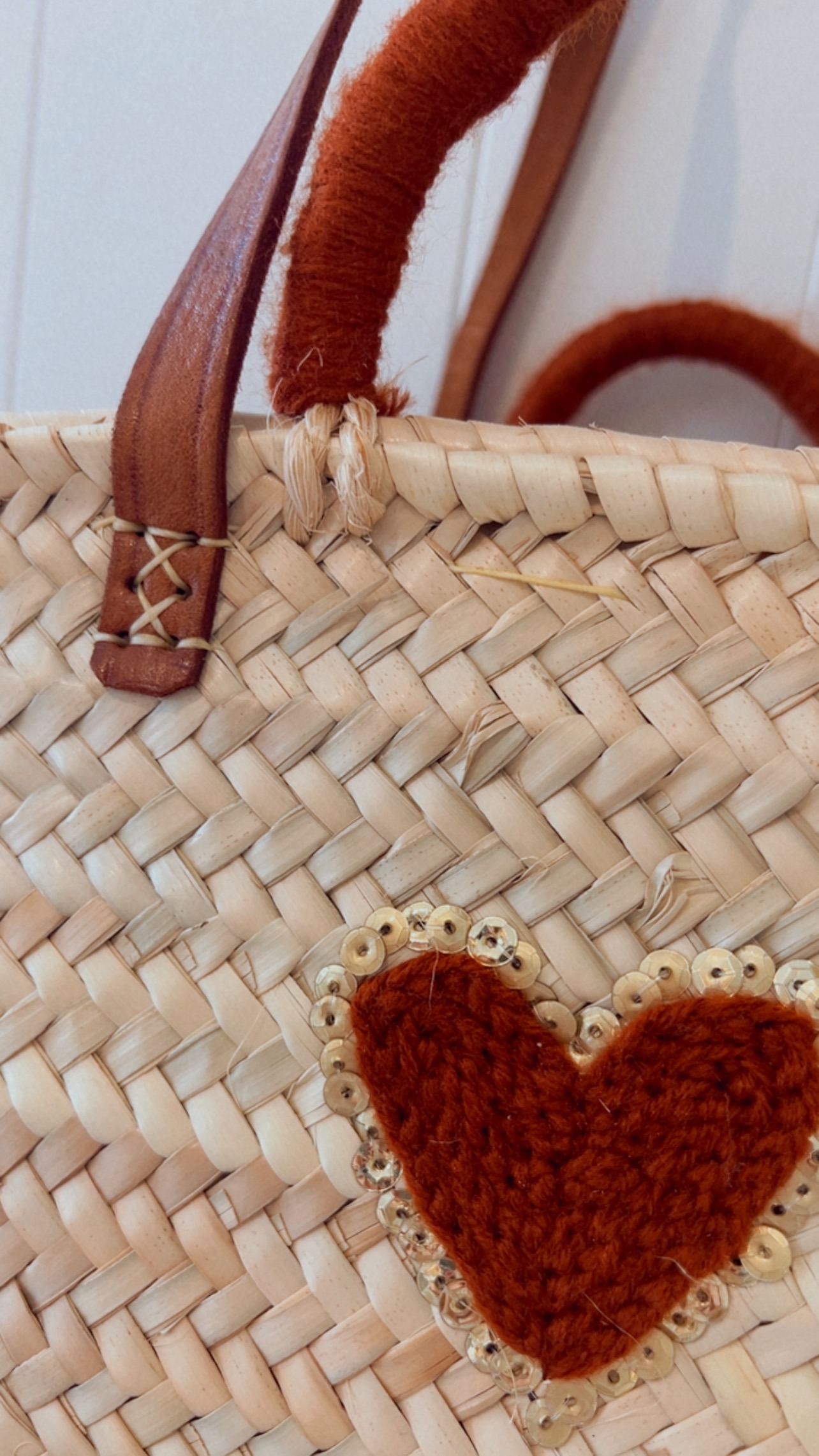 panier coeur artisanat marocain