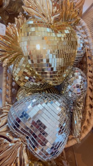 coeur disco boule à facette